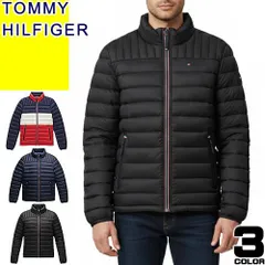 トミーヒルフィガー TOMMY HILFIGER ダウン ダウンジャケット 中綿 ブルゾン アウター メンズ 2025年秋冬新作 ロゴ刺繍 パッカブル ブランド 紺 ネイビー WATER RESISTANT PUFFER JACKET 150AN796