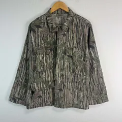 90s Realtree リアルツリー ミリタリーシャツ 長袖 迷彩 カモフラージュ 総柄 カーキ アースカラー Sサイズ メンズ 古着 ストリート アメカジ アウトドア