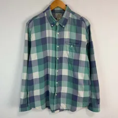 L.L.Bean エルエルビーン チェックシャツ ボタンダウン 長袖シャツ 胸ポケット マルチカラー Lサイズ メンズ 古着 ストリート アメカジ