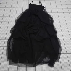 ◇ ⊂ GRL 無地 袖なし 膝下丈 ワンピース サイズF ブラック系 レディース E  【1508260046176】