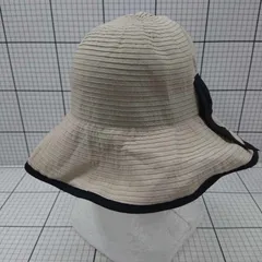 ◇ ⊂ anySiS エニシス リボン 日よけ バケットハット ベージュ系 サイズ表記なし レディース E  【1508260046824】