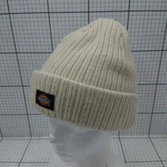 ◇ ⊇ Dickies ディッキーズ シンプル カジュアル ロゴ ニット帽 アイボリー系 サイズ57-59cm メンズ E  【1508260047159】のサムネイル