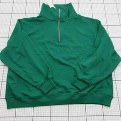 ◇ ⊇ 美品 EMMA CLOTHES ハーフジップスウェット グリーン系 L メンズ E  【1509100017899】のサムネイル