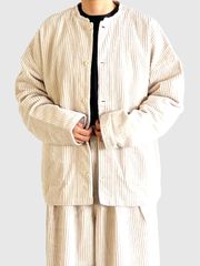 常田大希着用 オーラリー ホワイトカシミアヘリンボーンカバーオール