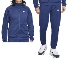 ナイキ 上下 セットアップ ジャージ クラブ ポリニット トラックスーツ ジャケット ロングパンツ NIKE AS M NK CLUB PK TRK SUIT FB7352-410 ミッドナイトネイビー/(ホ [MIDNIGHT NAVY/WHITE] [S]