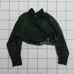 ◇ ⊂ Heather ヘザー 2way シンプル シアーシャツ カップ入りタンクトップ サイズフリー ブラック系 レディース E  【1509100019428】のサムネイル