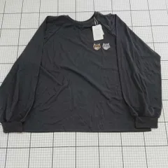 ◇ ⊇ Riberry ワンポイント 長袖 tシャツ サイズF ブラック系 レディース E  【1509100020912】