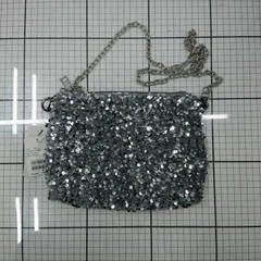 ◇ Θ prose verse スパンコールショルダーバッグ シルバー系 レディース E  【1509100021476】