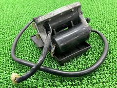 Genuine Honda VT250F ignition coil CS82-TR1, used motorcycle part, MC08 spark plug wire cover set, functionally intact.