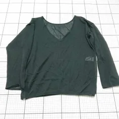 ◇ ⊂  NOLLEY'S Vネックシアー長袖ニット ブラック系 38 レディース E  【1509100022077】