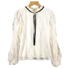 INGNI イング 長袖 シャツ 袖メッシュ アイボリー Mサイズ　b108