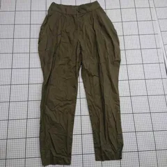 ◇ ⊂ H BEAUTY&YOUTH テーパードパンツ カーキ系 Mサイズ レディース E  【1509100024149】