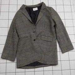 ◇ ⊇ LOWRYS FARM テーラードジャケット グレンチェック ブラック系 Lサイズ レディース E  【1509100024965】