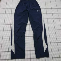 ◇ ⊇ アンダーアーマー ナイロンパンツ ネイビー系×ホワイト系 SM レディース E  【1509100024828】