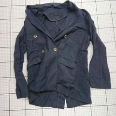 ◇ ⊆ apart by lowrys ダブルテーラードジャケット ネイビー系 M レディース E  【1509100024620】