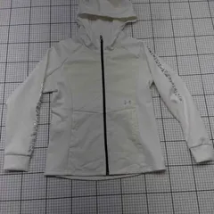 ◇ ⊆ アンダーアーマー フルジップ パーカー オフホワイト系 LG メンズ E  【1509100025337】