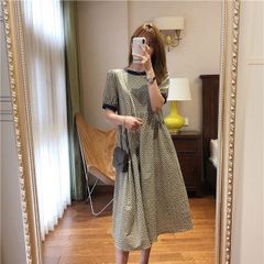 新品未使用 カルバンクライン フレアワンピース ノースリーブ ピンク