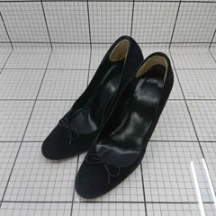 ◇ Θ AKIRAOSAKI カジュアル パンプス サイズ22 ブラック系 レディース E  【1509190037746】