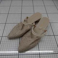 ◇ Θ オリエンタルトラフィック シンプル系 ミュールサンダル サイズ24.5cm ベージュ系 レディース E  【1509190041590】