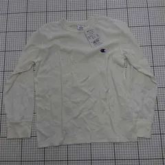 ◇ ⊂ 美品 Champion チャンピオン シンプル系 長袖 長袖シャツ サイズ160 ホワイト系 キッズ 子供服 E  【1509190040326】