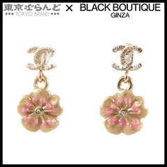 シャネル CHANEL ココマーク フラワーモチーフ ピアス ゴールド メタル B13C GP イヤリング レディース 241100081765