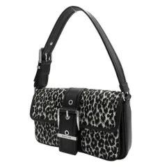 【新品】マイケル・コース 30T4SBAL2H BLACK MULTI (ブラックマルチ) バッグ ショルダーバッグ MICHAEL KORS コルビー ハラコ レオパード プリント カーフヘア ミディアム セミショルダー 肩掛け ブティック レディース