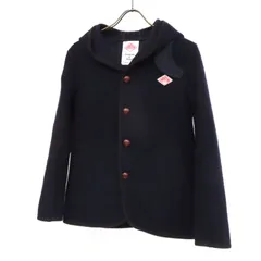 WJ25038 DANTON ダントン ウールモッサ フーデッド ウール ジャケット パーカー size36 紺 ネイビー 日本製のサムネイル