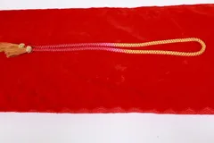 飾り紐　茶　赤　AA34