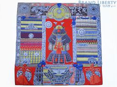 激レア新古品】エルメス HERMES カレ90 PARURES DE SAMOURAIS 侍の鎧兜