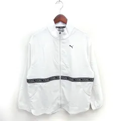 プーマ PUMA 国内正規品 スポーツウェア ウィンドブレーカー ジップアップ ロゴプリント 長袖 M ホワイト 白 /TT