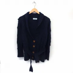 デイシー deicy カーディガン ニット ベルト ケーブル編み F ネイビー /ST26