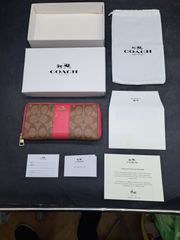 新品❣️[コーチ] 財布(長財布) FC4452 C4452 マイアミレッド - メルカリ