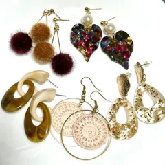ピアス 5点セット ハンドメイド アクセサリー