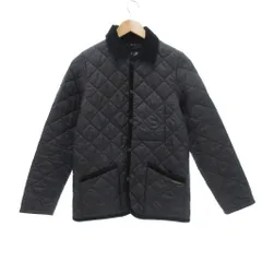 ラベンハム LAVENHAM キルティングジャケット 中綿 衿コーデュロイ 38 黒 ブラック /UO