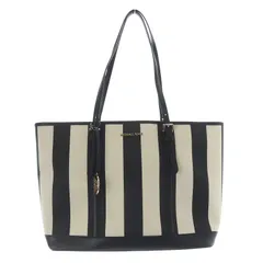 マイケルコース MICHAEL KORS 24年 JET SET TRAVEL LG TZ SHLDR TOTE ストライプ トートーバック ハンドバッグ 黒のサムネイル