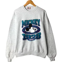 古着 90年代 ディズニー Disney MICKEY MOUSE ミッキーマウス キャラクタースウェットシャツ トレーナー USA製 メンズL相当/eaa590071