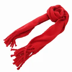 ミラオーウェン Mila Owen 24AW ツイストフリンジストール マフラー F 赤 レッド /HOのサムネイル