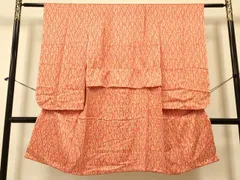 平和屋着物[]七五三　女の子　７歳　祝着　四つ身　立涌花文　逸品　DAAR6488ma