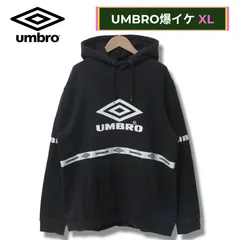 アンブロ パーカー XL ブラック 00s UMBRO ストリート スポーツミックス Y2K オーバーサイズ ビッグシルエット ゆるだぼ フーディー ビッグロゴ 裏毛 パイル 古着 J511