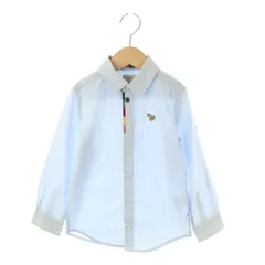ポールスミス PAUL SMITH JUNIOR シャツ 長袖 スタンドカラー 110cm 水色 /AT