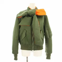 ファセッタズム FACETASM BOW TIE MA-1 JACKET CSW-JK-WO2 ボウタイジャケット ブルゾン 中わた ジップアップ ナイロン 1 カーキ オレンジ /KUのサムネイル