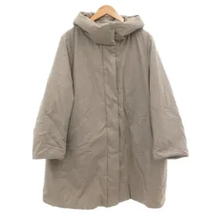 ユニクロ UNIQLO ハイブリッドダウンコクーンコート ロング 3XL グレー 211-466008 /GV