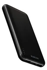 エレコム モバイルバッテリー 10000mAh 15W 3ポート Type-C×1 USB-A×2 microB(入力専用) ブラック DE-C66-10000BK [ブラック]