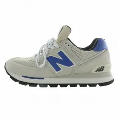 ニューバランス NEW BALANCE ML574DSR スニーカー スエード ローカット ロゴ US8 26cm グレー /XZ ■GY18
