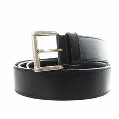プラダ PRADA レザーベルト ハトメ 34/85 黒 ブラック 1CC537 /AN6 ■OHのサムネイル