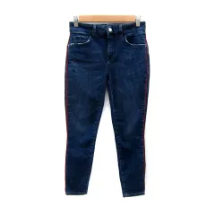 マレーラ MARELLA デニムパンツ ジーンズ スキニーパンツ アンクル丈 ライン 38 M 青 ブルー /SY26のサムネイル
