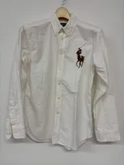 Ralph Lauren ラルフローレン ビッグポニー 刺繍 シャツ ホワイト Mサイズ コットン100%