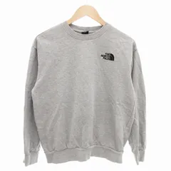 ザノースフェイス THE NORTH FACE Cotton Essential Sweatshirt スウェット トレーナー ロゴ刺繍 長袖 90 S グレー NM5MP40C /FF ■GY03