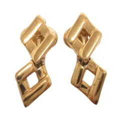 ニナリッチ NINA RICCI イヤリング クリップ式 ひし形 ゴールドカラー アクセサリー ■GY99