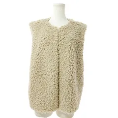 B&Y ユナイテッドアローズ BEAUTY&YOUTH ビューティー&ユース ボア ベスト ジレ ベージュ 0909